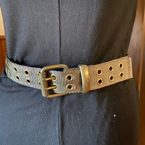 Nylon Web Belt with grommets .